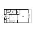 アンプルール クラージュ 瓢箪山の間取図