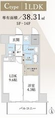 ハイラインⅤの間取図