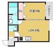 セレニティ勝山北の間取図