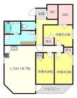 Urban Hills 東小橋の間取図