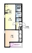 フジパレス東花園駅北Ⅱ番館の間取図