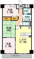 ヴェルデュール石切の間取図