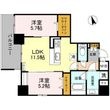 写真:プレミアム菱屋西 8階802の間取図