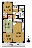 杉山マンションの間取図