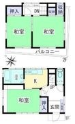 弘明寺貸家の間取図
