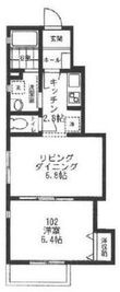 横浜市神奈川区三枚町の間取図