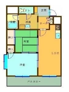 拡大写真:横浜市西区浅間町3丁目 8階801の間取り