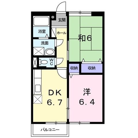 拡大写真:上尾市大字上尾下 2階203の間取り