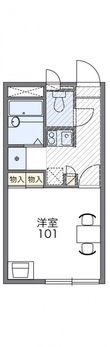レオパレスイーストⅤの間取図