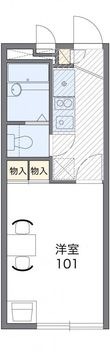 レオパレス五番町館の間取図