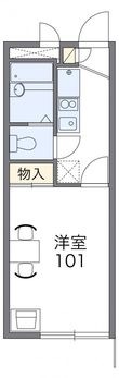 レオパレスフローラの間取図