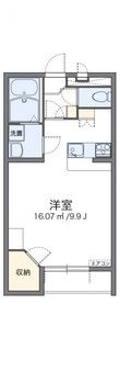 レオパレスフォースイ Aの間取図