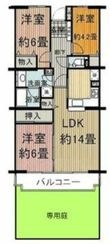 写真:北足立郡伊奈町本町2丁目 1階107の間取図