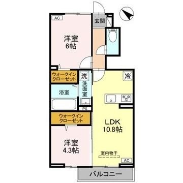 拡大写真:新)CLASSEUM桶川泉Ⅱ 1階103の間取り