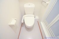 圧迫感のないトイレスペース