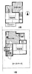 掛川貸家の間取図