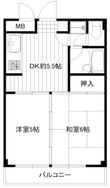 レヂオンス花小金井ＰＡＲＴⅡの間取図