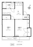 スカイコーポⅡの間取図