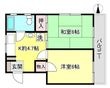 スカイラークハイツの間取図