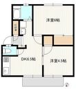 西川ハイツ１の間取図