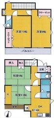 東久留米貸家の間取図