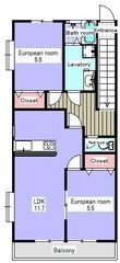 コモド・カーサの間取図
