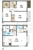 上安松戸建貸家の間取図
