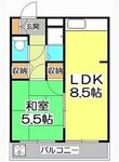 エクスクルーシヴ久留米の間取図