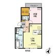 クローカスNIIZA Aの間取図