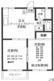 ウォーターパーク塚本Ｂ棟Ⅲの間取図
