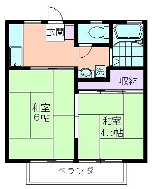 拡大写真:サンシティ 1階101の間取り