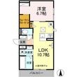 D-ROOM茜部中島　A棟の間取図