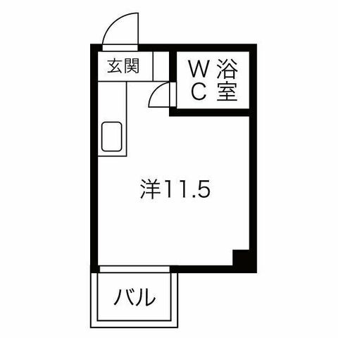 拡大写真:メゾン・ミエール 4階403の間取り