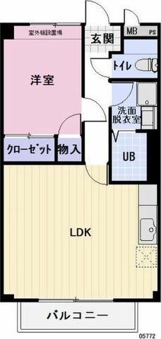 拡大写真:サンパーティークブラン 1階103の間取り