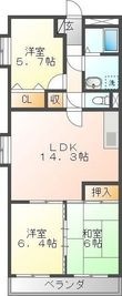 ロイヤルエステートⅢの間取図