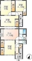 岐阜市加納住宅 B-1の間取図