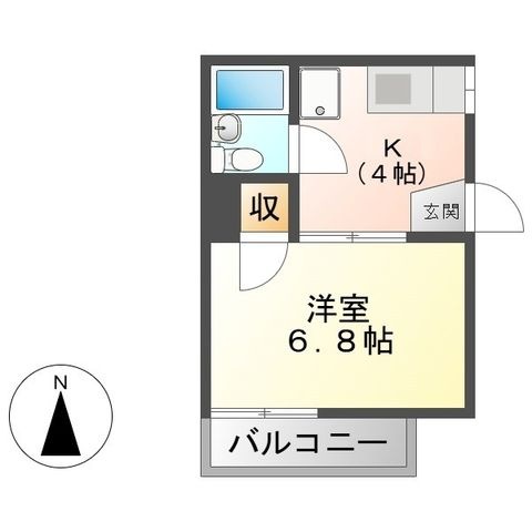 拡大写真:フォーブル柳原 1階101の間取り