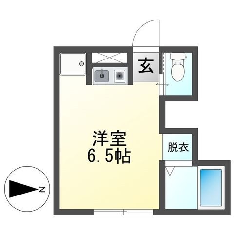 拡大写真:モンパオ21 2階B-16の間取り