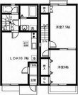 クレール石榑Ⅱの間取図