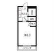 写真：Gハイツ97 3階302の間取図