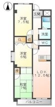 カーサ長良パークの間取図