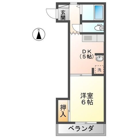 拡大写真:ラフォーレ岐阜 2階2Aの間取り