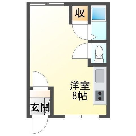 拡大写真:滝川第2総合ハイツ 1階111の間取り