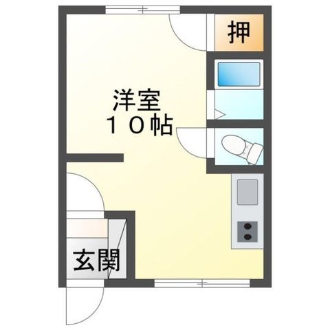 拡大写真:オリス緑町ハイツ2 2階202の間取り