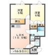 アスワンAの間取図