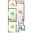 写真：コーポクイン2階の間取図