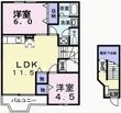写真：エレガンローズ2階の間取図