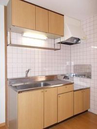 コンパクトなキッチンで掃除もラクラク