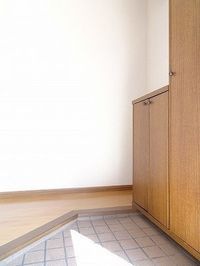 落ち着いた玄関です