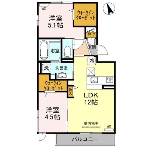 拡大写真:MARCH-T 1階102の間取り